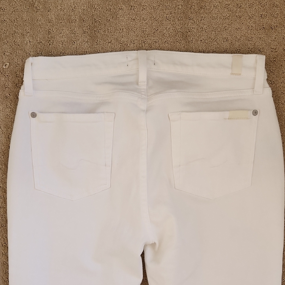 White Women's Jeans 7 For All Mankind - Picture 5 of 8